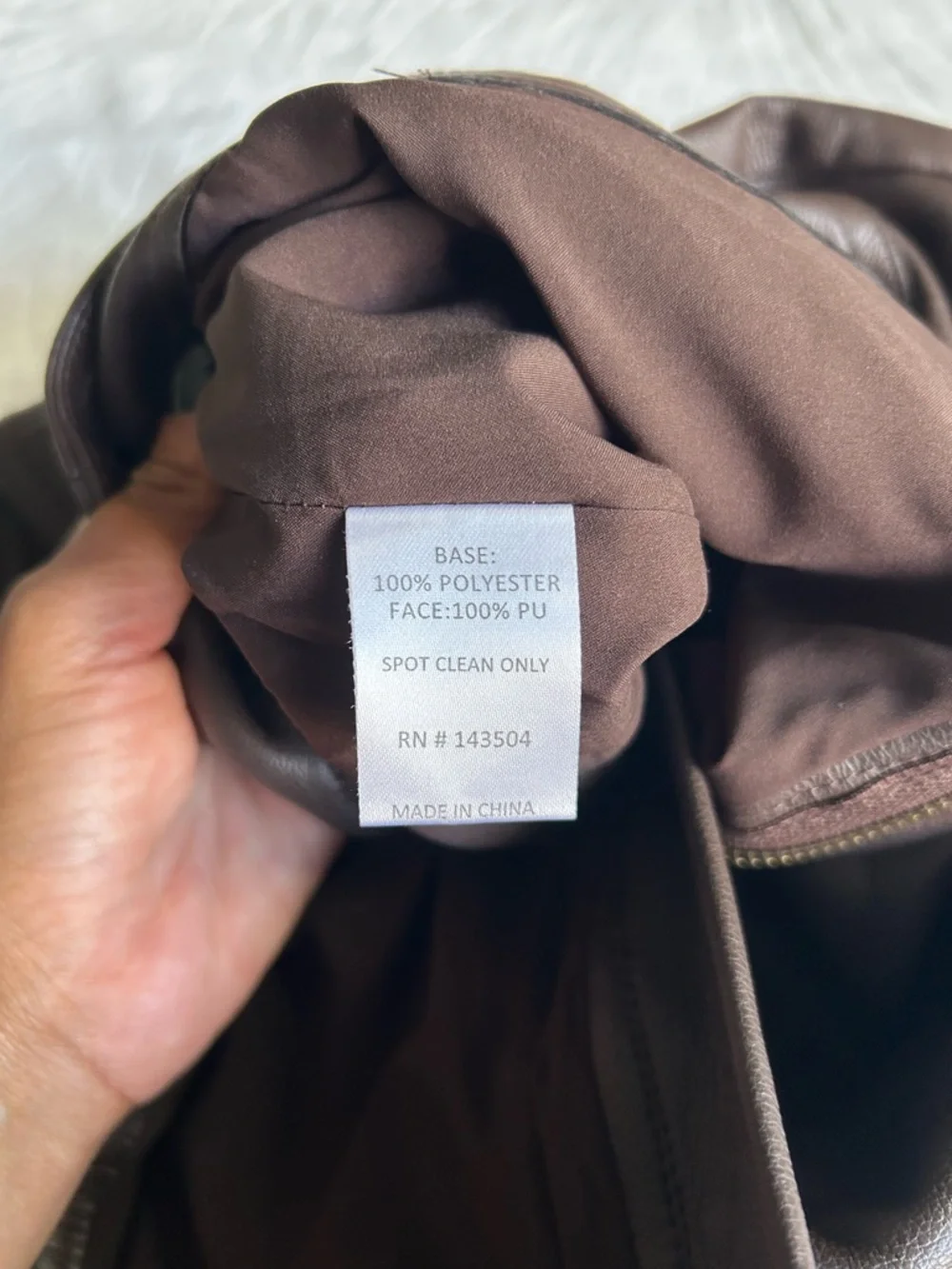 Marie Oliver Dark Brown Faux Leather Mini Skirt - Picture 8 of 8